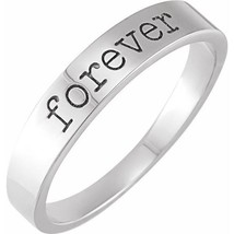 Sterling Silver Forever Stackable Ring - £125.03 GBP