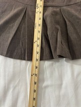 XOXO Pleated Bottom Skirt Juniors 5/6 Women's Brown Rear Zipper 6890ESQ8 image 13