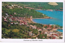 United States Virgin Islands Postcard St Thomas Charlotte Amalie Yacht Haven - £2.32 GBP