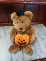 TY Hocus The Halloween Pumpkin Spider Bear Beanie Buddies 2005 Large 14" - £11.66 GBP