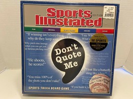 Sports Illustrated Edition Don&#39;t Quote Me Trivia Board Game Brand New &amp; Sealed - £5.84 GBP