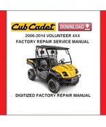 CUB CADET VOLUNTEER 4X4 Utility Vehicle Service Repair Manual - £15.63 GBP