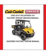 CUB CADET VOLUNTEER 4X4 Utility Vehicle Service Repair Manual - $20.00