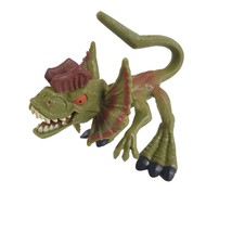 Bendy Biters Dilophosarurs Mattel Jurassic World Velociraptor Bendable A... - $14.03