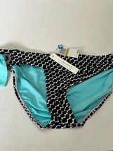 Bleu By Rod Beattie Swim Bikini Bottoms Black Polka Dot Size 14 NWT - £29.33 GBP