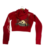 Vintage Ed Hardy Women Zip Up Hoodie S Jacket Cobra Skull Cropped Y2K Ta... - $66.45