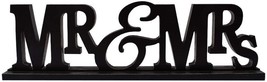 Rustic Wood MR &amp; MRS Sign for Home Decor, Decorative Wooden Cutout Word Decor - £14.22 GBP