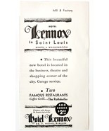 1936 Hotel Lennox In St Louis Advertisement MO Rathskeller Restaurant DWV10 - $465.61 MXN