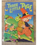 Three Little Pigs, Whitman Giant Tell A Tale, 1941, Wonderful Illustrations - £7.95 GBP