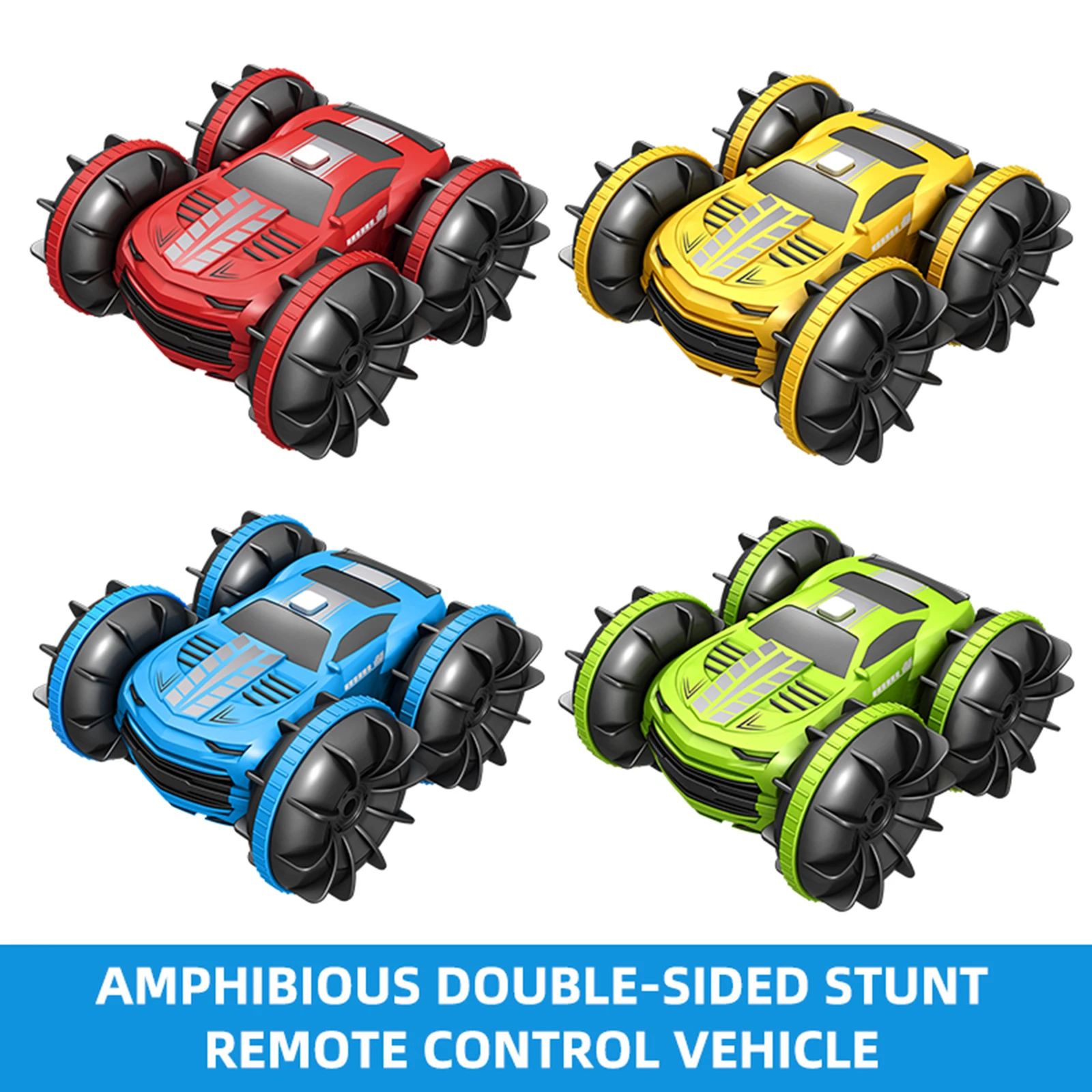 Double Sided Amphibious Remote Control Vehicles 2.4G 4WD Waterproof RC Stunt Car - £25.02 GBP+