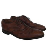 VTG Allen Edmonds McClain Shoes Mens 8 Brown Leather Wingtip Oxford Dres... - $74.24