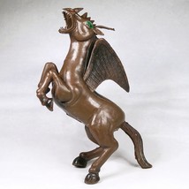 Imperial Killer Pegasus 8&quot; Figure Vintage 1983 Hong Kong Brown Winged Horse - $19.70