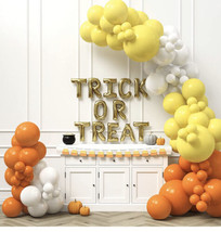 Halloween /candy corn balloon arch set. - £12.65 GBP