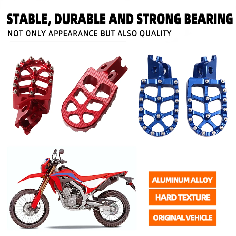  crf150r crf250 crf450 crf1000l motorcycle footrest foot pegs footpeg foot rests pedals thumb200