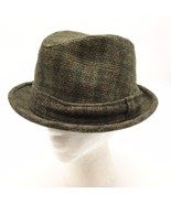 Vintage Fifth Avenue New York Flip It Wool Tweed Fedora Trilby Hat Brown... - £13.62 GBP