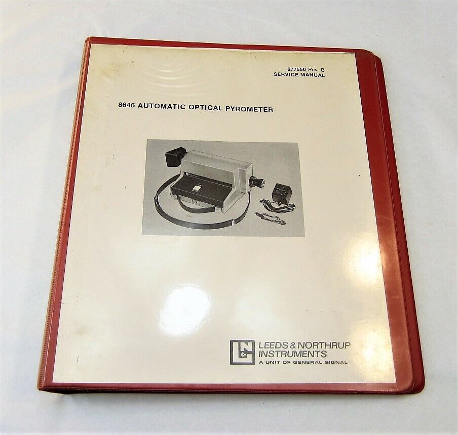 Primary image for Leeds & Northrup 8646 Automatic Optical Pyrometer Service Manual 1982-83 Edition