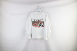 Vintage 90s Womens Small Distressed Rosie O&#39;Gradys Emporium Sweatshirt White - £34.75 GBP