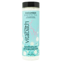 Vitabath Foaming Bath Salts - Cucumber &amp; White Tea - 27 oz - £16.61 GBP