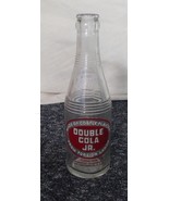 Double Cola Jr Soda Bottle Embossed Shoulder 7 1/2 oz 1940-50s - $302.66 MXN