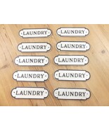 10 CAST IRON LAUNDRY Signs Style Cast Iron **PAINT BLEMISHES* Resell Fle... - $63.36 CAD