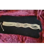 Avon 14 inch simulated 5 strand choker in simulated pearl - £12.63 GBP