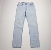 Vtg Y2K 2001 Levis 505 Mens 34x36 Distressed Regular Fit Straight Leg Jeans USA - $79.15