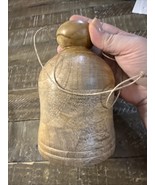 Hanging Wooden Bell Decoration - $463.02 MXN