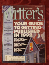 WRITERS DIGEST Magazine January 1992 Gary Provost Robert W Bly Judson Jerome - £11.38 GBP