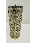 Vanity Hollywood Regency Gold Tone Metal Hair Spray Cover Celluloid Top - €29,19 EUR