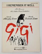 *L4) I Remember it Well - Gigi Soundtrack  - Vintage Sheet Music - $9.89
