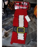 Red Pet Sweater Dog Santa Knit Christmas Holiday Theme Sweater Size M NEW - €21,50 EUR