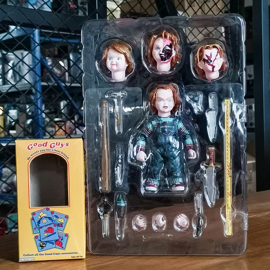 NECA Good Guys CHUCKY Child&#39;s Play Scary Bride of Chucky Action Figure - £22.42 GBP+