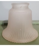 Frosted Bell Shape Glass Ribbed Lamp Light Cover Shade Ceiling Fan 2 1/4... - €10,42 EUR