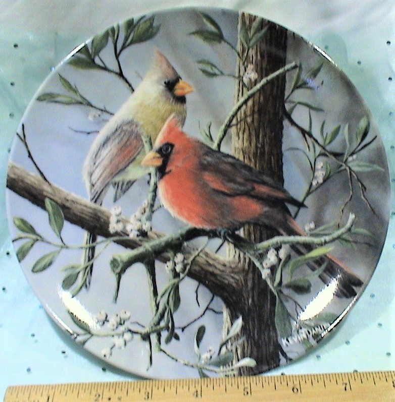 Vintage Collectible "Birds Of Your Garden" Decorative Decor Plate by K. Daniel - $18.95