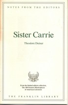 Franklin Library Notes from the Editors Sister Carrie by Theodore Dreiser - £6.00 GBP