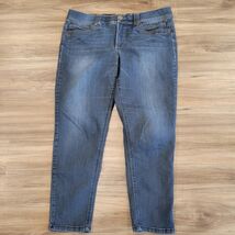 Democracy Ab Technology Jeans Sz 14 Denim Stretch Jegging Booty Lift Mid... - $15.83