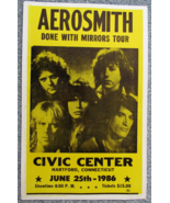 Aerosmith Vintage 1986 Tribune Concert Poster - $3,075.61 MXN