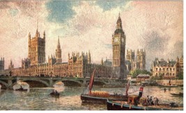 Tuck Oilette Postcard Houses of Parliament London - £7.76 GBP