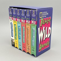 Lot of 6 National Geographic Kid Video Really Wild Animals VHS Tapes 199... - $29.69