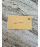 vintage Oakland Motor Car Co. Pontiac Michigan service postcard - €6,84 EUR