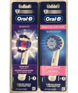 2 Packs ORAL-B Sensitive Clean Gum Care &amp; 3D-White Brush Heads. New - $24.74