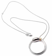 Authentic! Damiani Infinito 18k White Gold Diamond Snake Pendant Necklace - £2,103.39 GBP