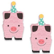 Barnyard Birthday Party Pig Mini Tissue Decoration, 2 Count - £11.28 GBP