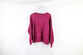 Vintage 90s Streetwear Womens Medium Distressed Blank Crewneck Sweatshir... - $39.55