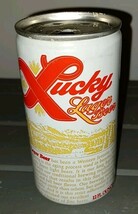 Vintage LUCKY Lager STEEL PULL TAB BEER CAN LUCKY BREWERIES 3 Cities 12 ... - $10.69