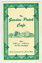 The Garden Patch Café Menu Owned and Operated by a Garden Witch 1970&#39;s - £20.45 GBP