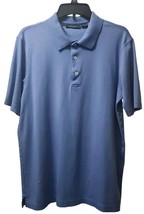 Bobby Jones Mens Medium Golf Polo 100% Cotton Blue - $21.64