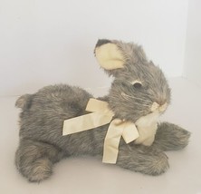 Walmart Gray Frosted Bunny Rabbit Easter Stuffed Plush Realistic Life Like - £19.55 GBP