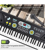 Pyle Digital Musical Keyboard Piano Synth Action 61 Keys Electronic 2 in... - $95.31 CAD