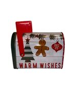 Warm Wishes Holiday Christmas Mailbox Shaped Tin Container (SHIPS IN 24 ... - $26.06 CAD